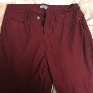 Burgundy Jeans